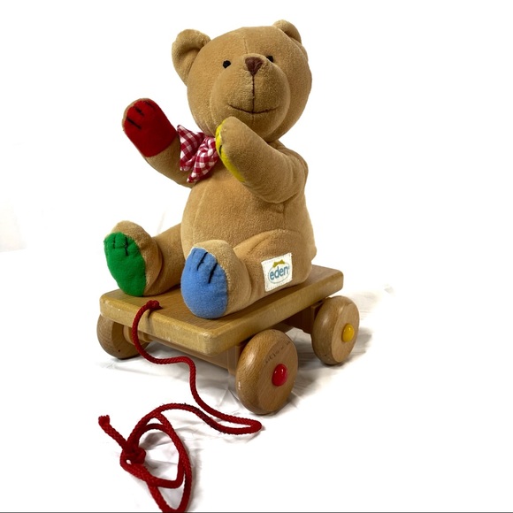 eden Other - Eden Musical Teddy Bear Pull Toy!